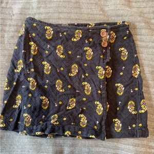 Urban Outfitters Black and Yellow Mini Skirt